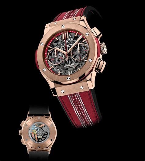 hublot watch blue red dtripe